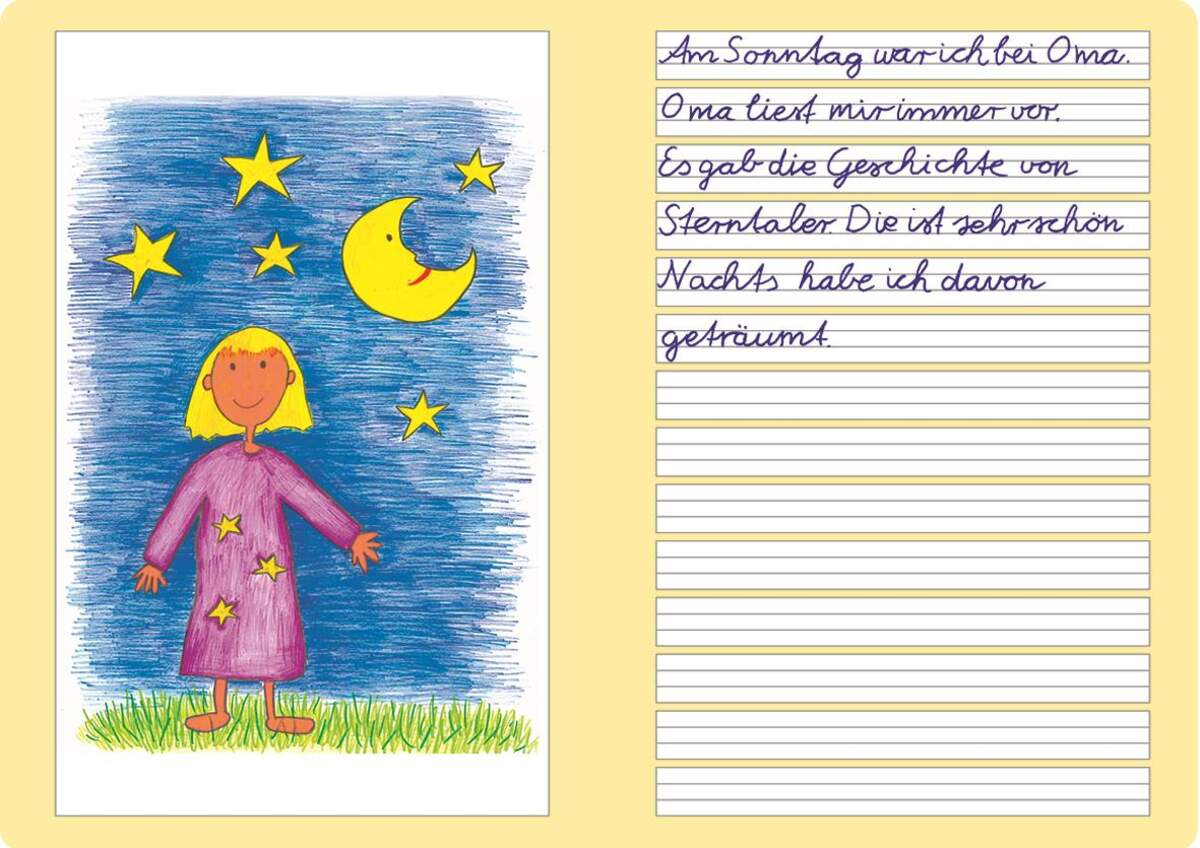 Oxford Geschichtenheft A5 Lineatur 2G Hochformat 16 Blatt