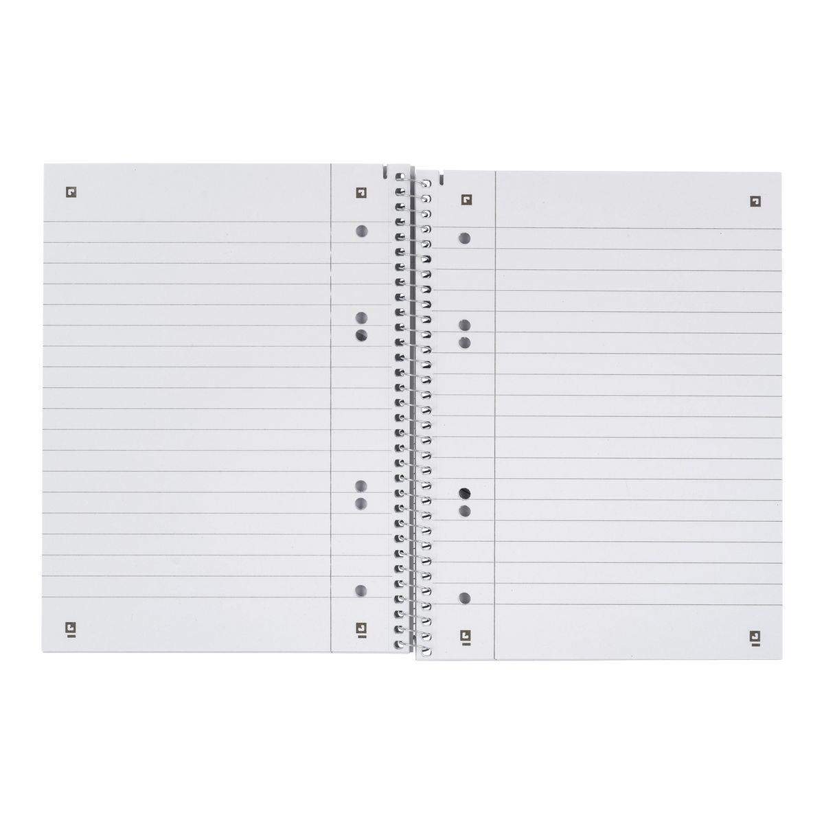 Oxford Recycling Collegeblock A5+, 80 Blatt, liniert mit Rand links, 90 g/m², 6fach gelocht