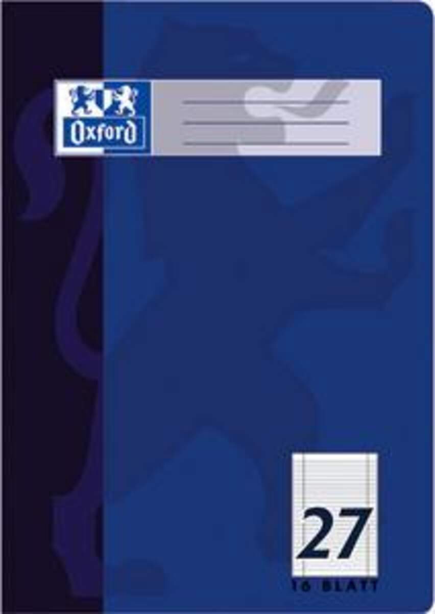 Oxford Schulheft A4, liniert, Lineatur 27, 16 Blatt