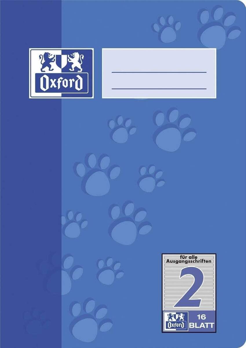 Oxford Schulheft A5, liniert, Lineatur 2, 16 Blatt