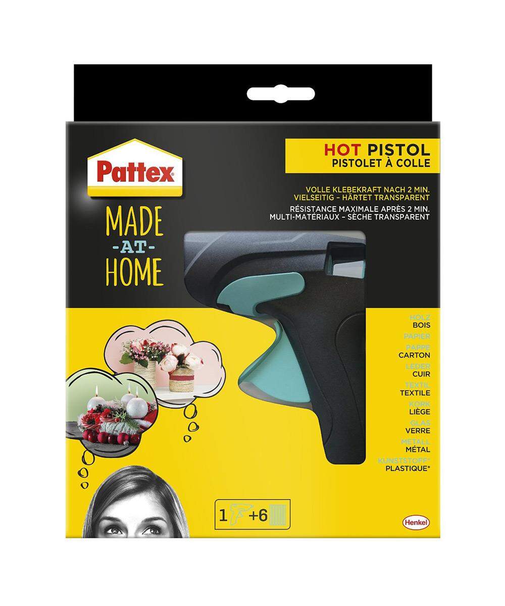 Pattex Hot Pistol Set Made at Home mit 1 Pistole und 6 Sticks