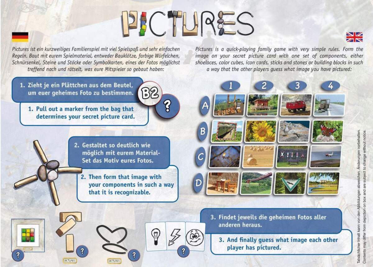 PD Verlag Pictures, Spiel des Jahres 2020