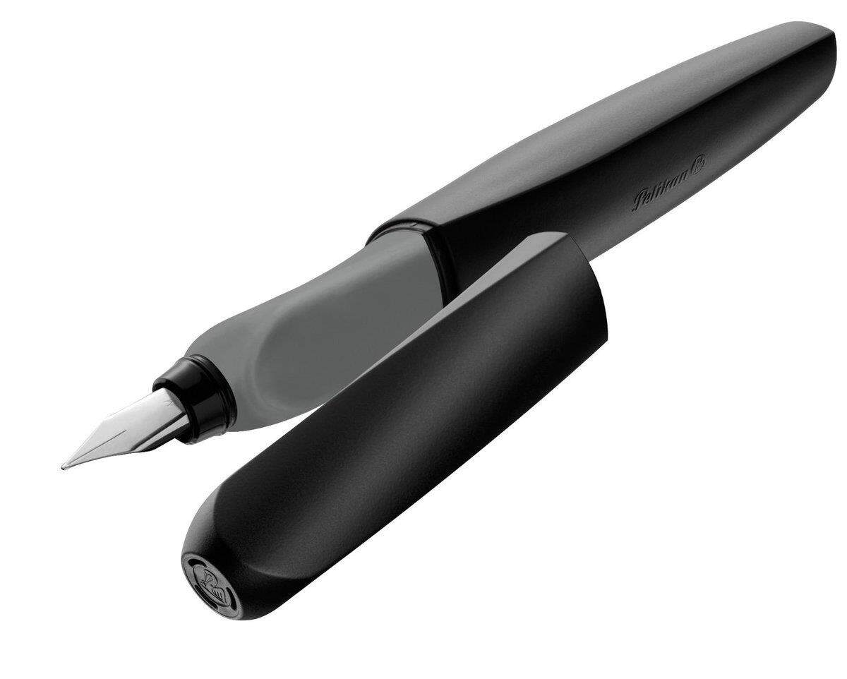 Pelikan Füller Twist Feder M, Black, universell für Rechts- und Linkshänder