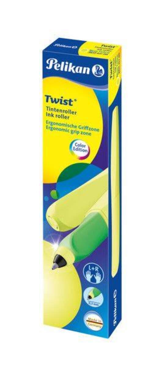 Pelikan Roller Twist, Neon Gelb, universell für Rechts- und Linkshänder