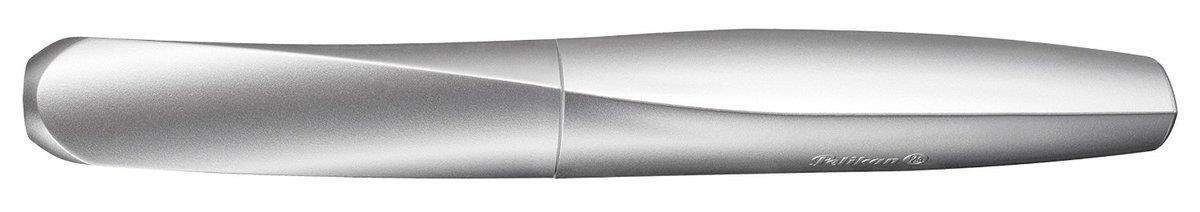 Pelikan Tintenroller Twist Silver, universell für Rechts- und Linkshänder
