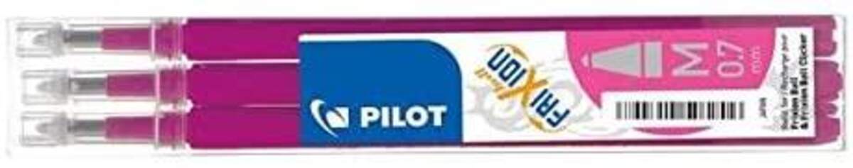 Pilot Ersatzminen für Tintenroller Frixion Ball, Korallenrosa 0,7 mm