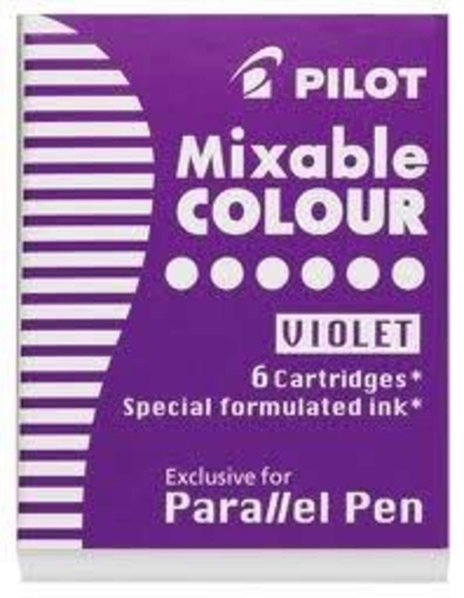 Pilot Tintenpatrone für Parallel Pen violett, 6 Stück