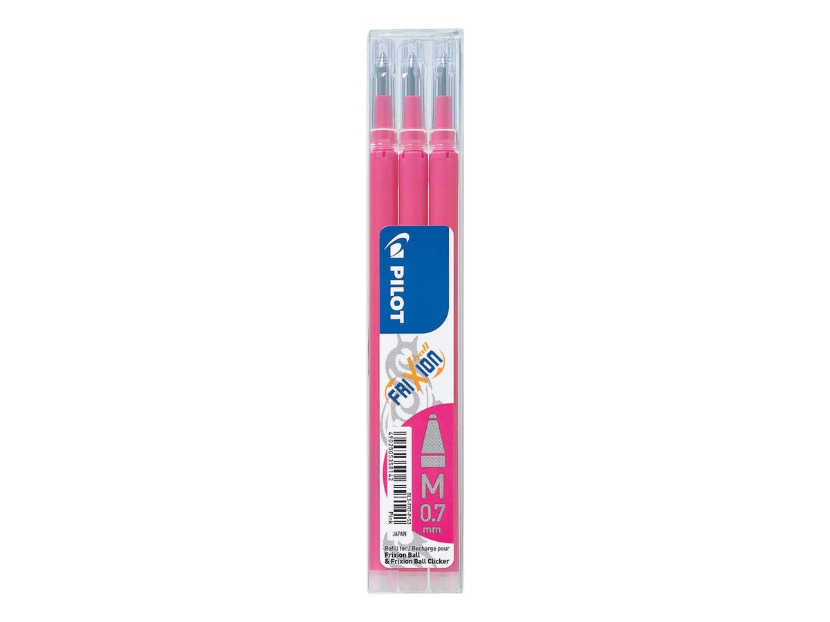 Pilot Tintenroller Set FriXion Ball Ersatzmine pink 3 Stück