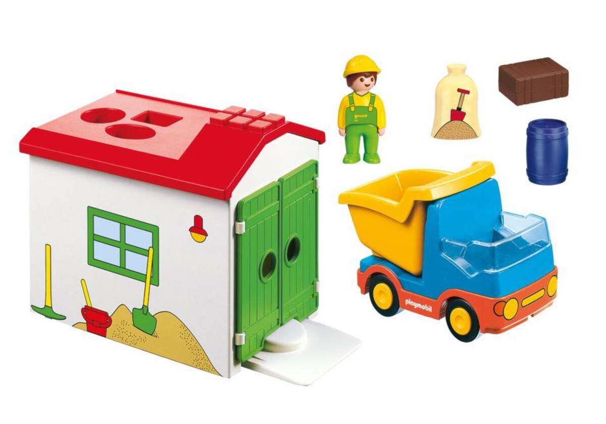PLAYMOBIL® 70184 1.2.3 LKW mit Sortiergarage