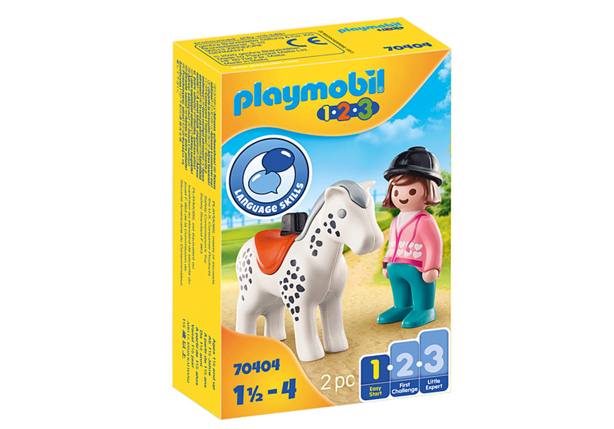 PLAYMOBIL® 70404 1.2.3 Reiterin mit Pferd