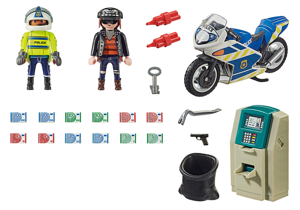 PLAYMOBIL® 70572 Polizei-Motorrad: Verfolgung des Geldräubers