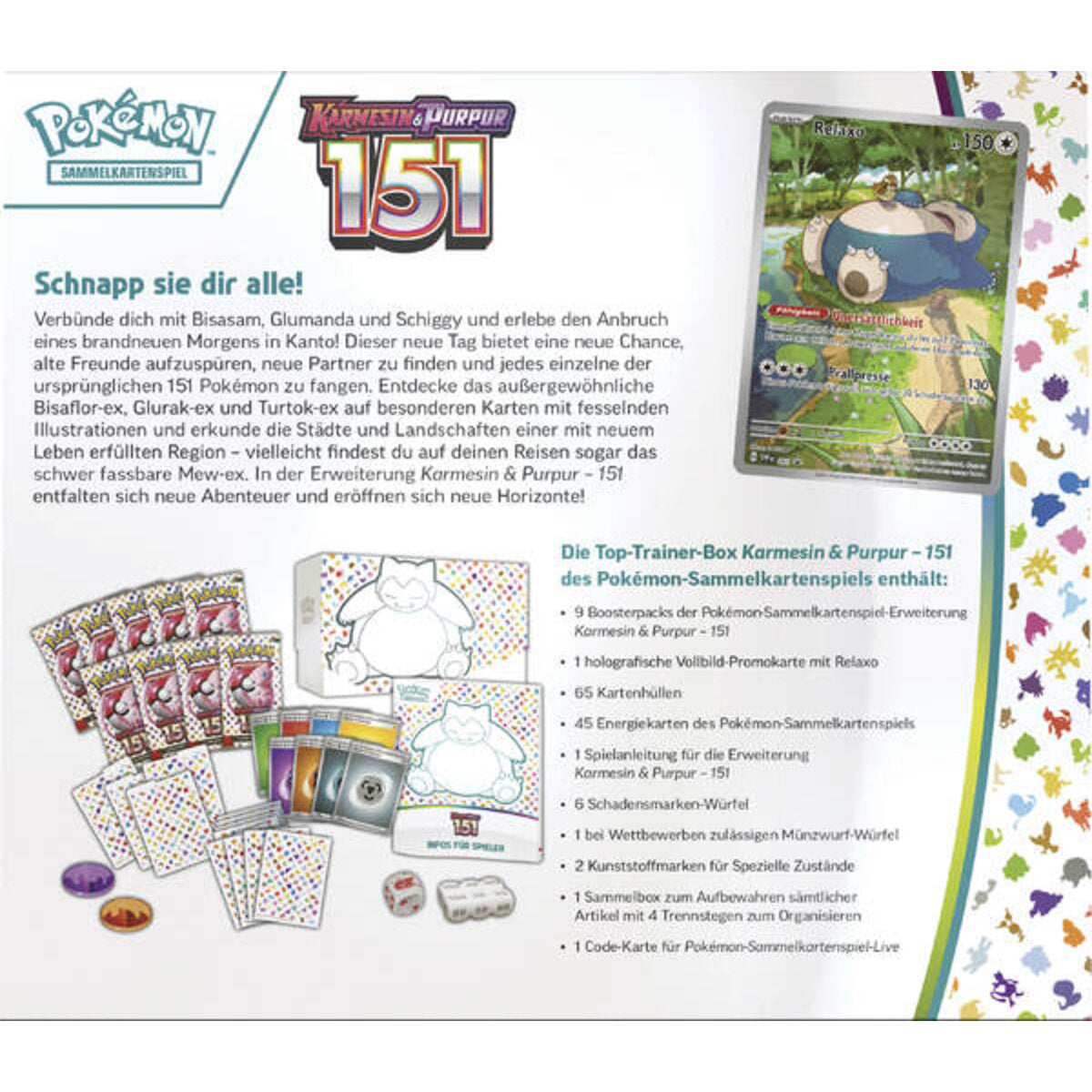 Pokemon Top-Trainer-Box Karmesin & Purpur – 151