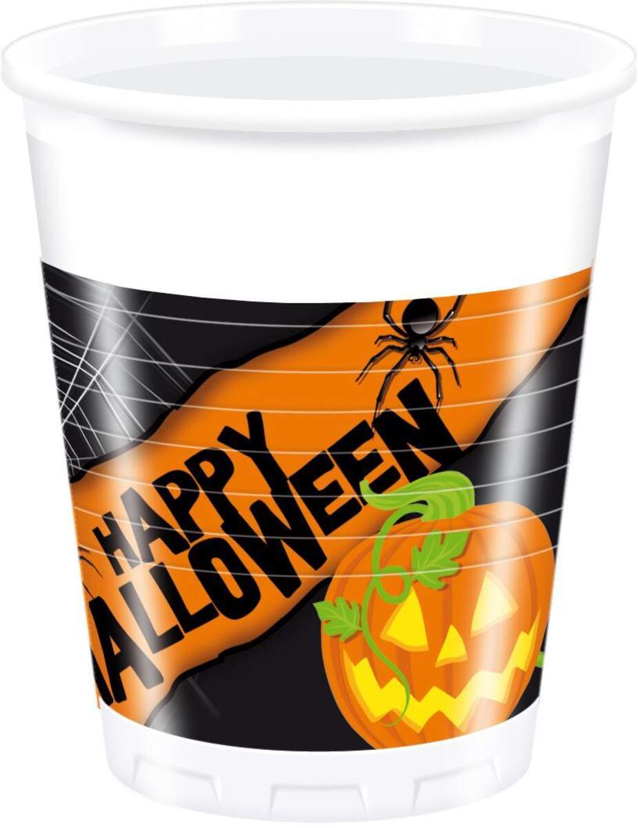 Procos Halloween Partybecher, 200ml, 8 Stück