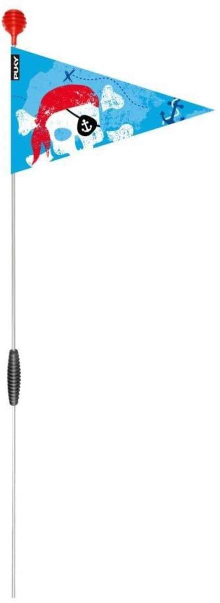 PUKY 9225 Sicherheitswimpel Fahrräder Pirat, blau