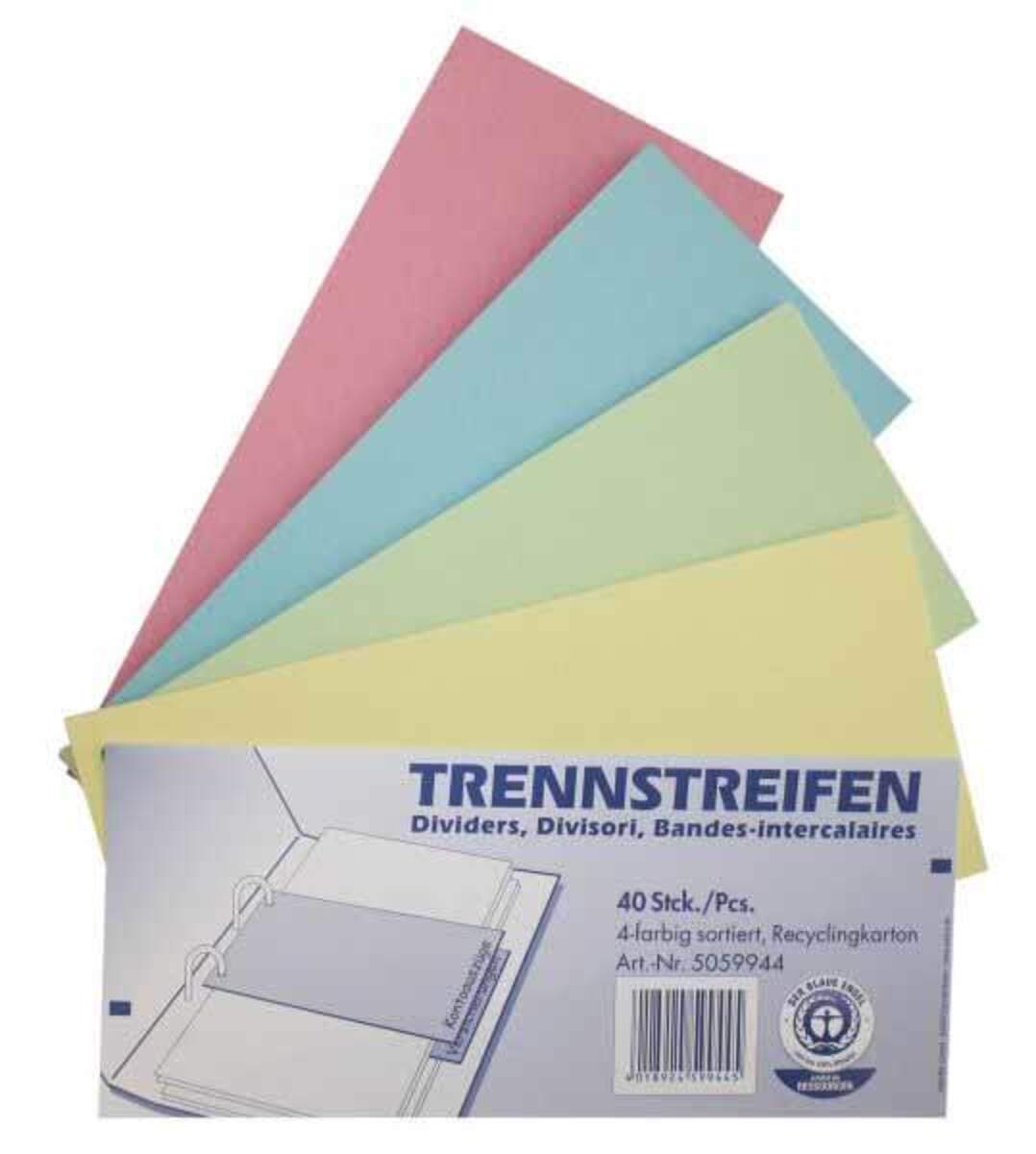 Q-CONNECT Trennstreifen, 40 Stück