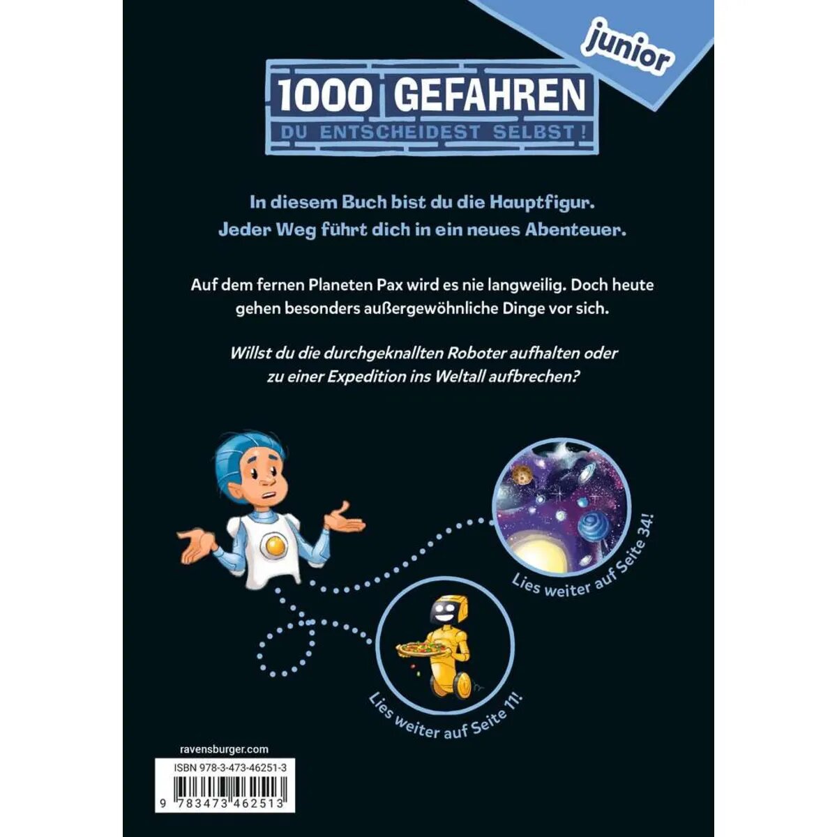 Ravensburger 1000 Gefahren junior - Abenteuer auf Planet Pax