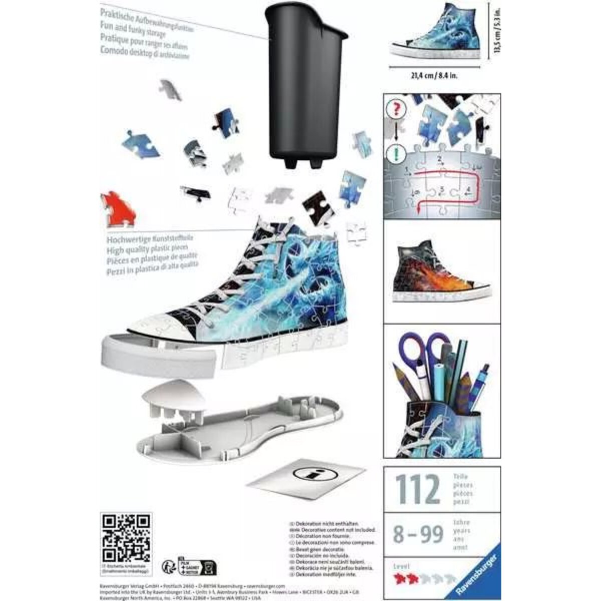 Ravensburger 3D Puzzle - Sneaker Mystische Drachen, 112 Teile
