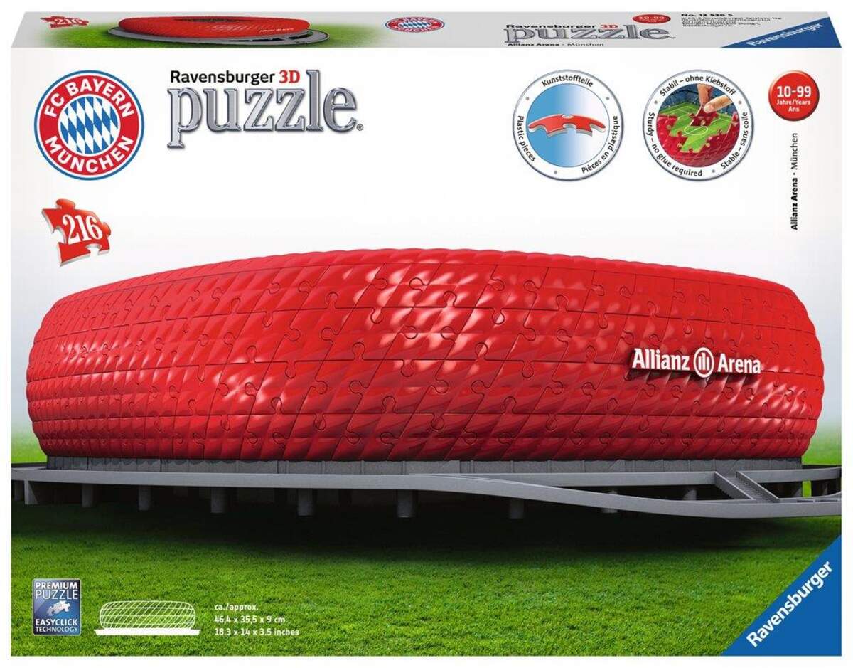 Ravensburger 3D Puzzle Allianz Arena, 216 Teile