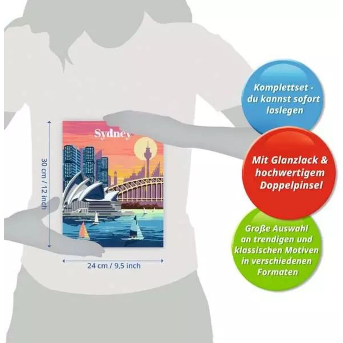 Ravensburger CreArt Colorful Sydney - Malen nach Zahlen für Erwachsene