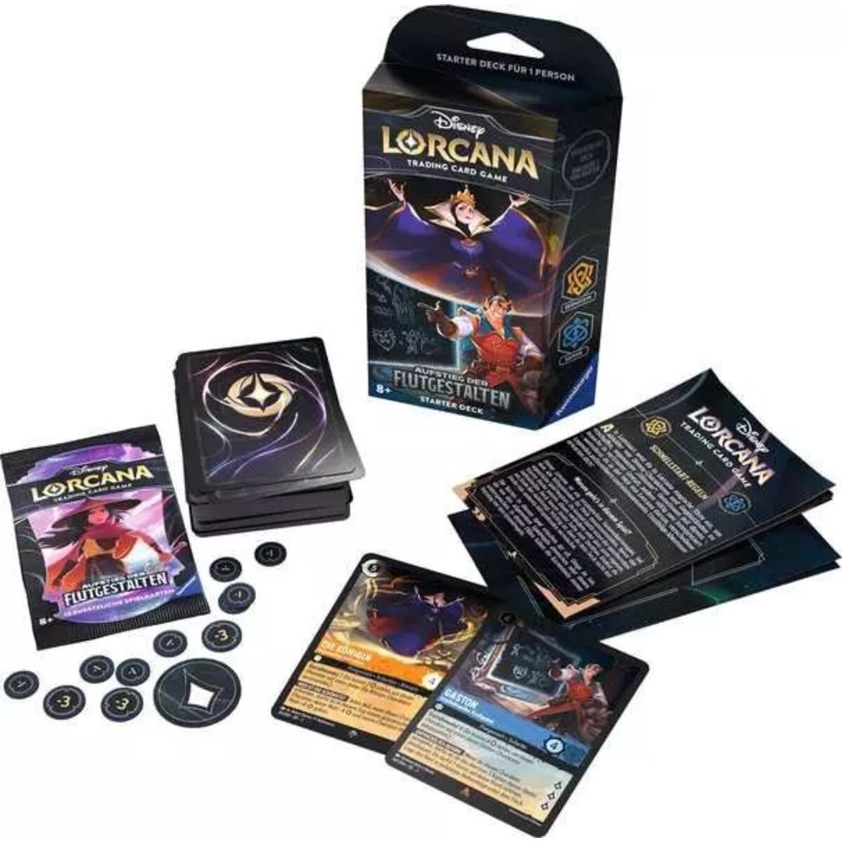 Ravensburger Disney Lorcana: Aufstieg der Flutgestalten - Starter Deck Bernstein und Saphir (Deutsch)