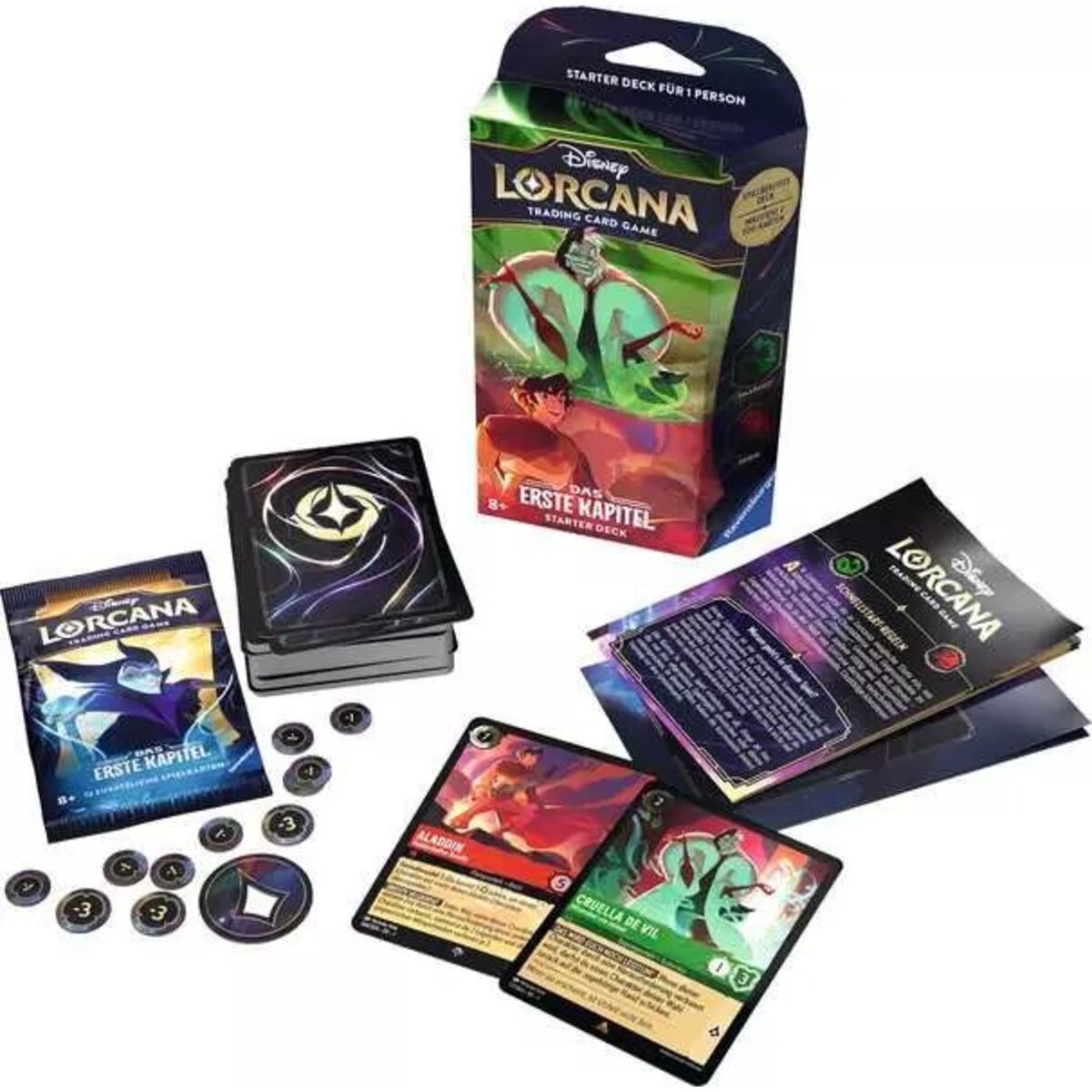 Ravensburger Disney Lorcana: Das Erste Kapitel - Starter Deck Smaragd und Rubin (Deutsch)