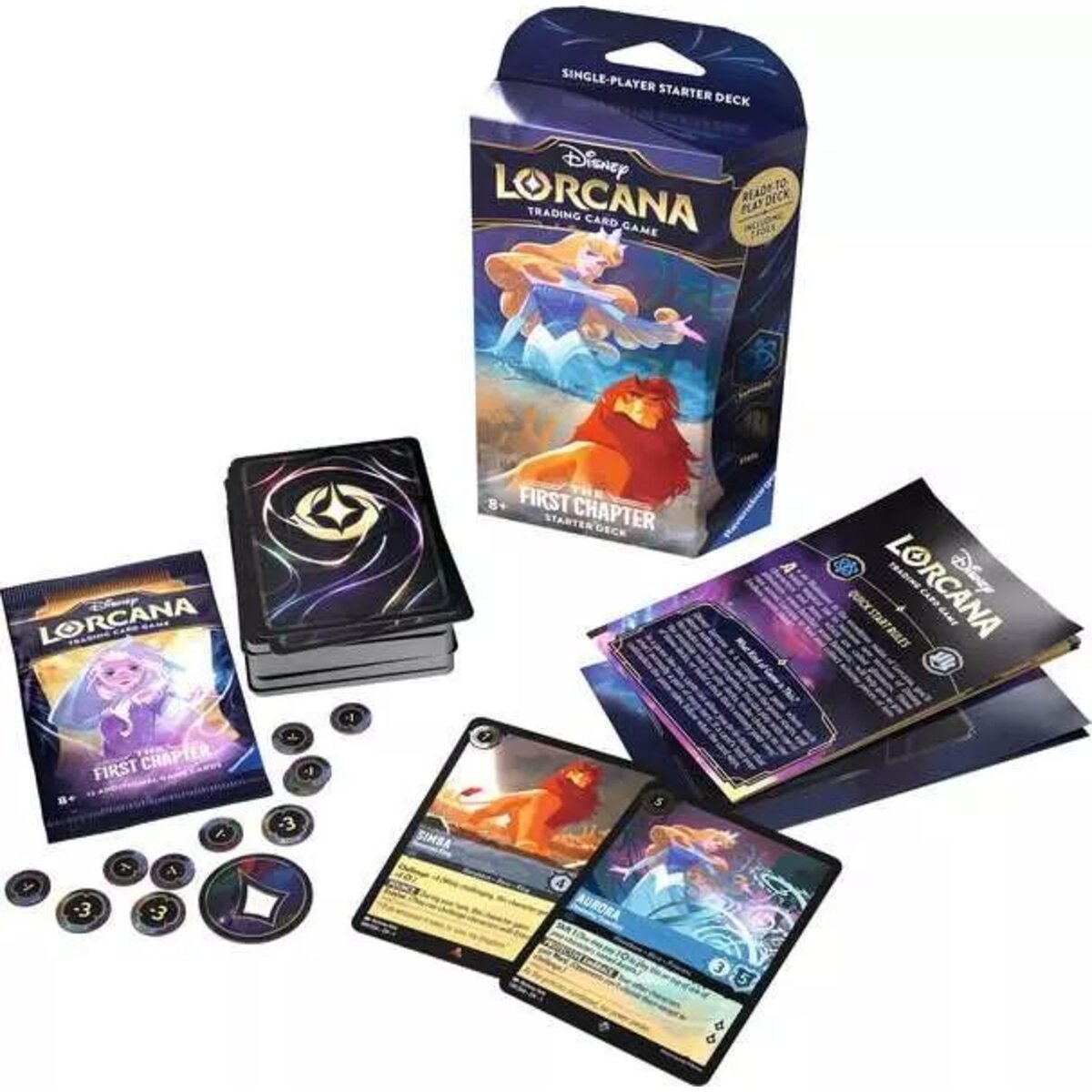 Ravensburger Disney Lorcana: Das Erste Kapitel - Starter Deck Saphir und Stahl (Englisch)