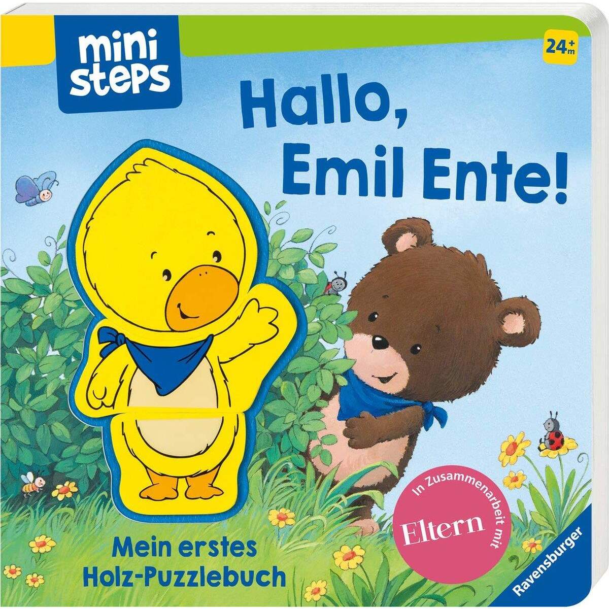 Ravensburger Hallo, Emil Ente! Mein erstes Holzpuzzle-Buch: Ab 24 Monate