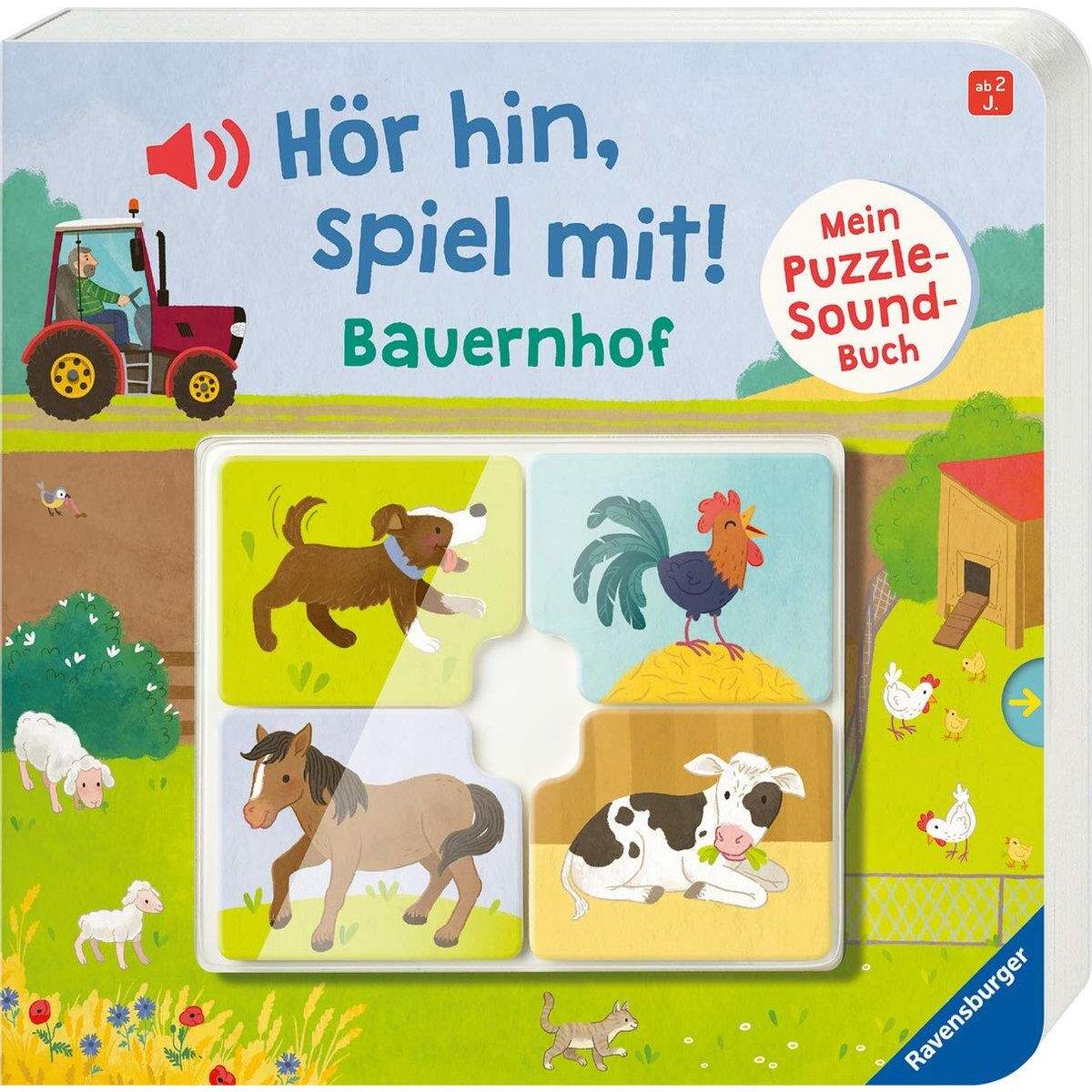 Ravensburger Hör hin, spiel mit! Mein Puzzle-Soundbuch: Bauernhof