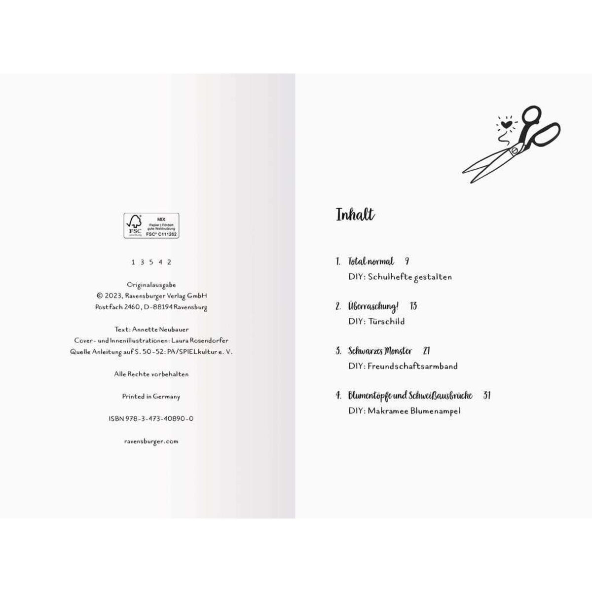 Ravensburger Ist doch Isy!, Band 1: Von Handlettering, Upcycling und neuen Freundschaften