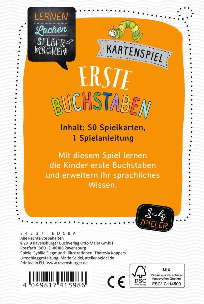 Ravensburger Kartenspiel Erste Buchstaben