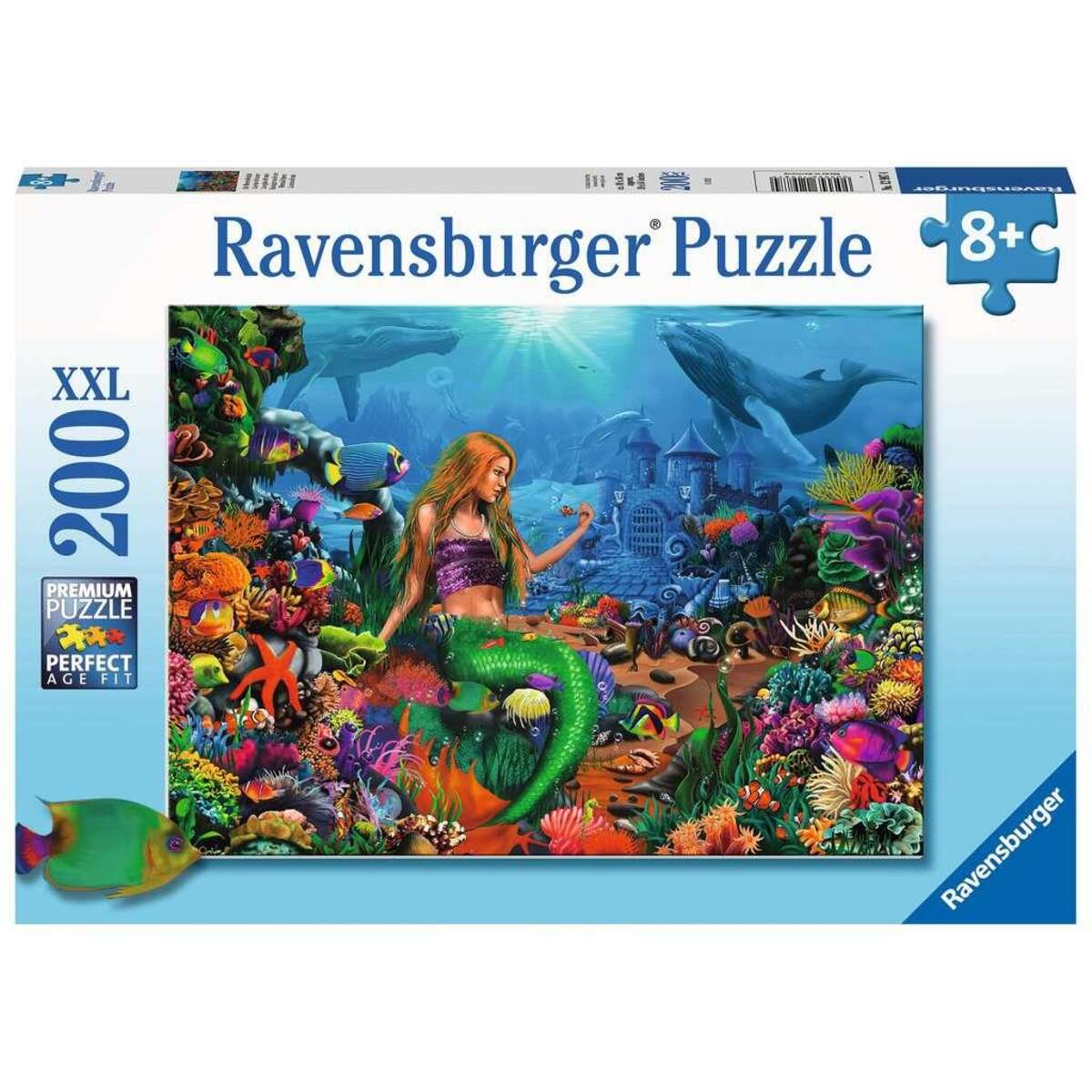 Ravensburger Kinderpuzzle 12987 - Die Meereskönigin 200 Teile XXL