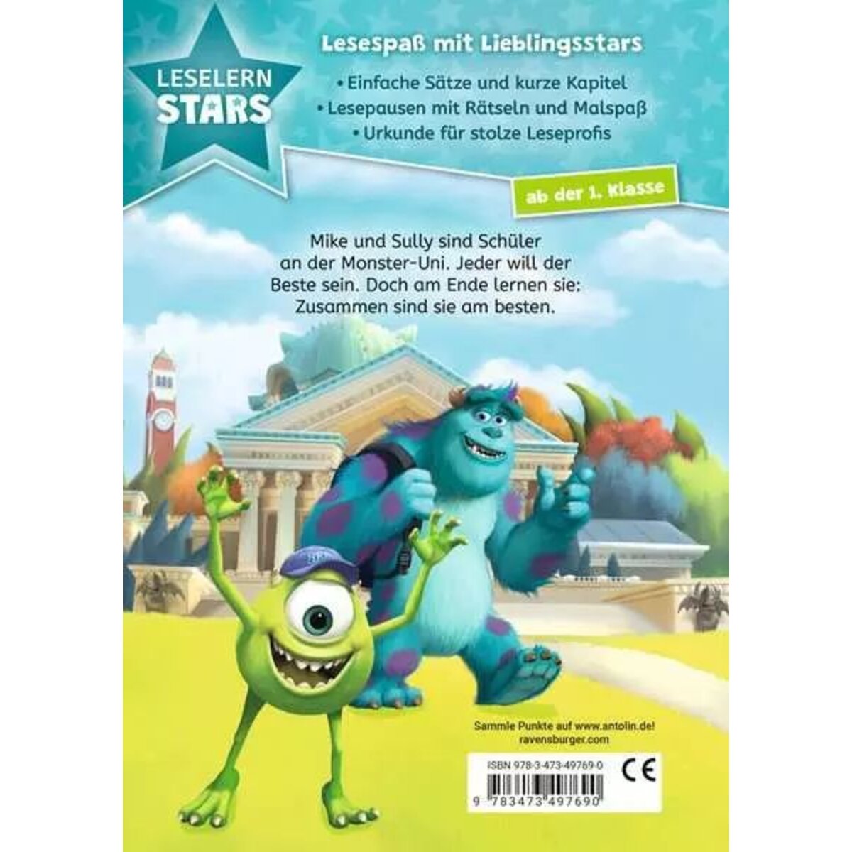Ravensburger Leselernstars: Disney Monster Uni - Erste Stunde Monsterkunde