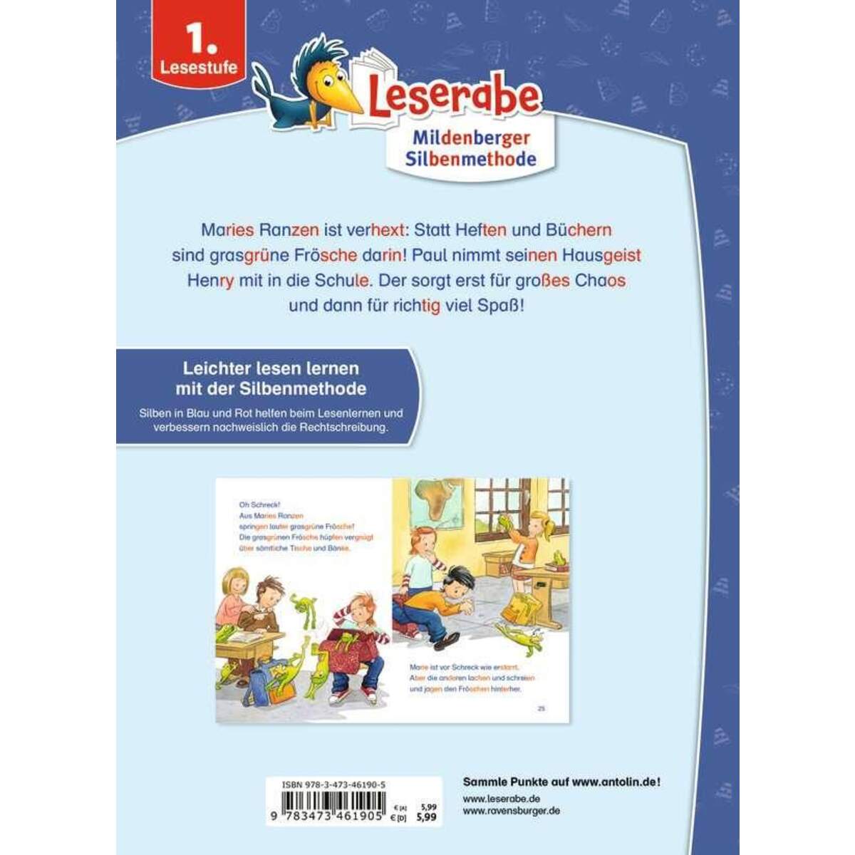 Ravensburger Leserabe - Sonderausgaben: Schulgeschichten - Silbe für Silbe lesen lernen