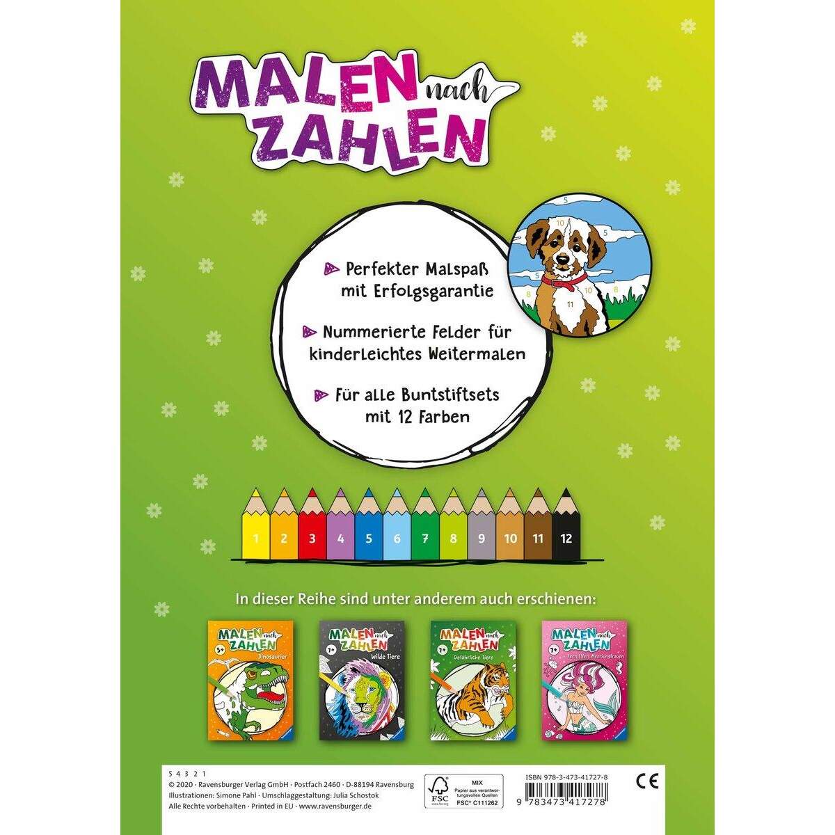 Ravensburger Malen nach Zahlen: Tierkinder - H20