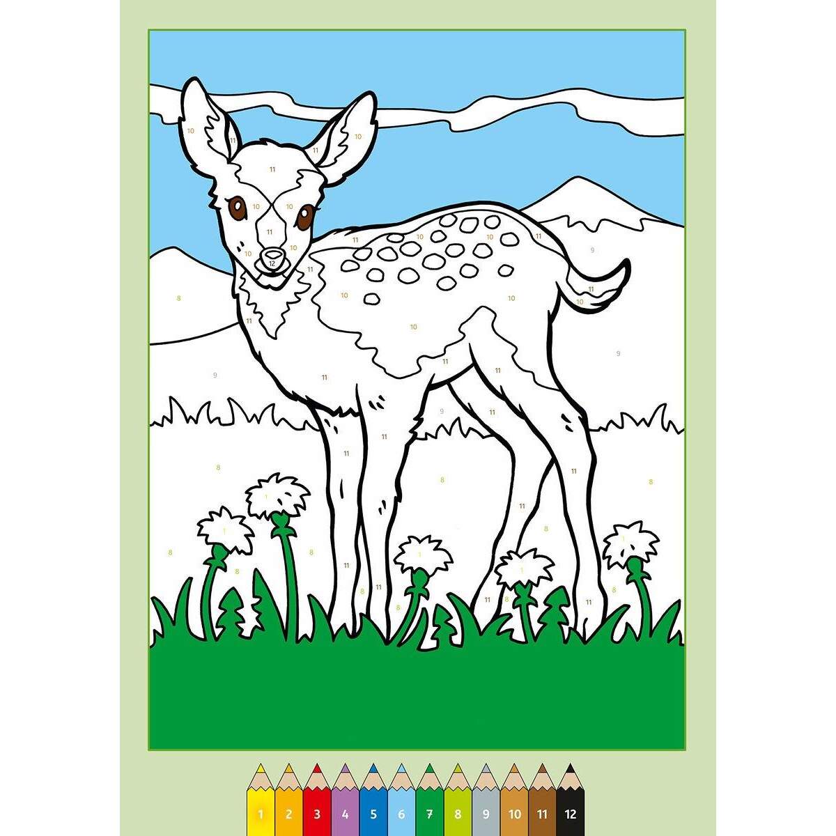 Ravensburger Malen nach Zahlen: Tierkinder - H20