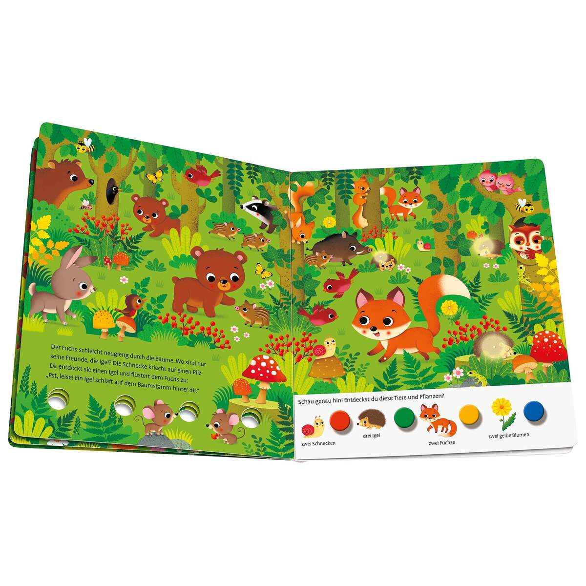 Ravensburger Mein großes Lichter-Wimmelbuch: Im Wald