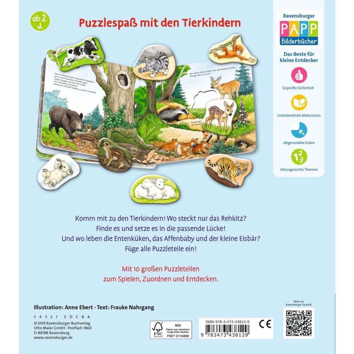 Ravensburger Mein großes Puzzle-Spielbuch: Tierkinder