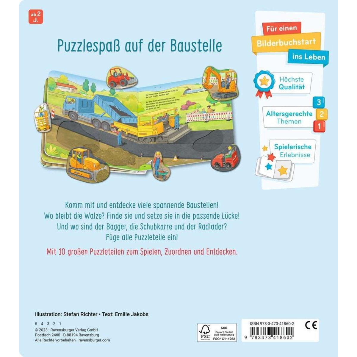 Ravensburger Mein großes Puzzle-Spielbuch: Baustelle