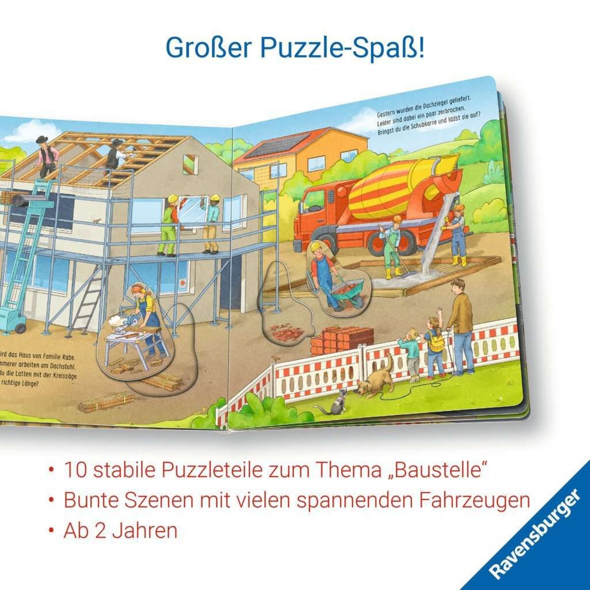 Ravensburger Mein großes Puzzle-Spielbuch: Baustelle