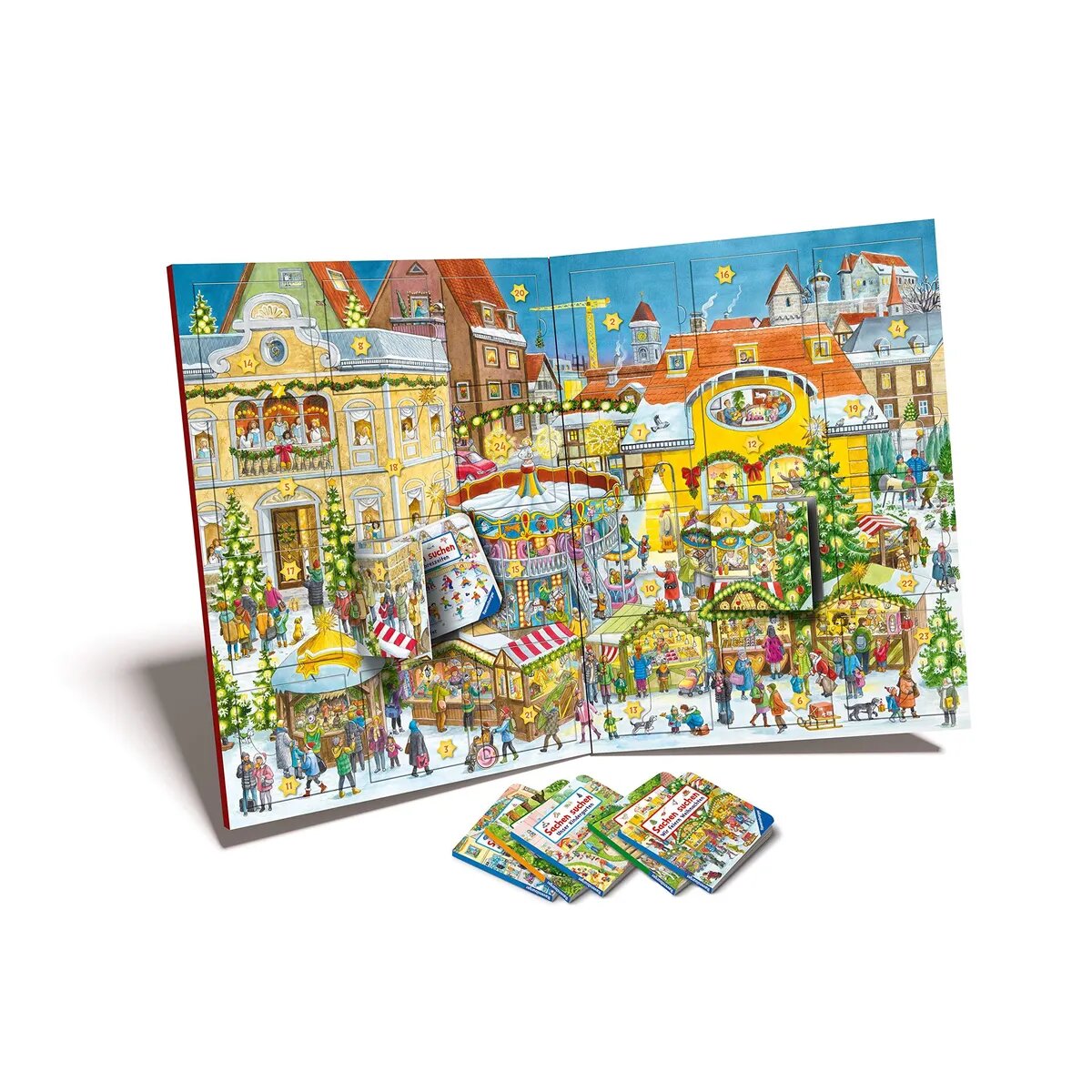 Ravensburger Mein Sachen suchen Adventskalender, mit 24 Pappbilderbüchern