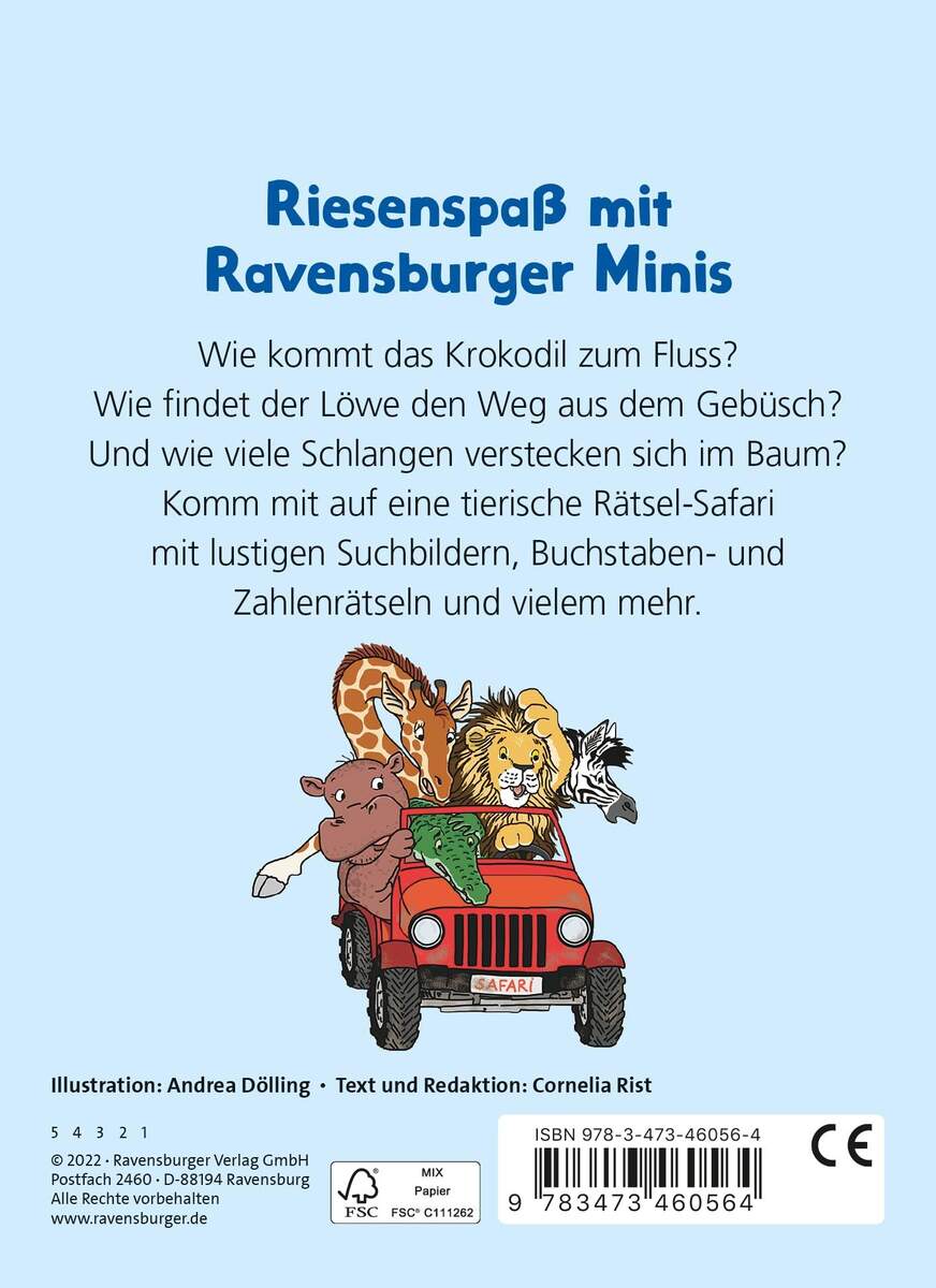 Ravensburger Minis: Komm mit auf Rätsel-Safari