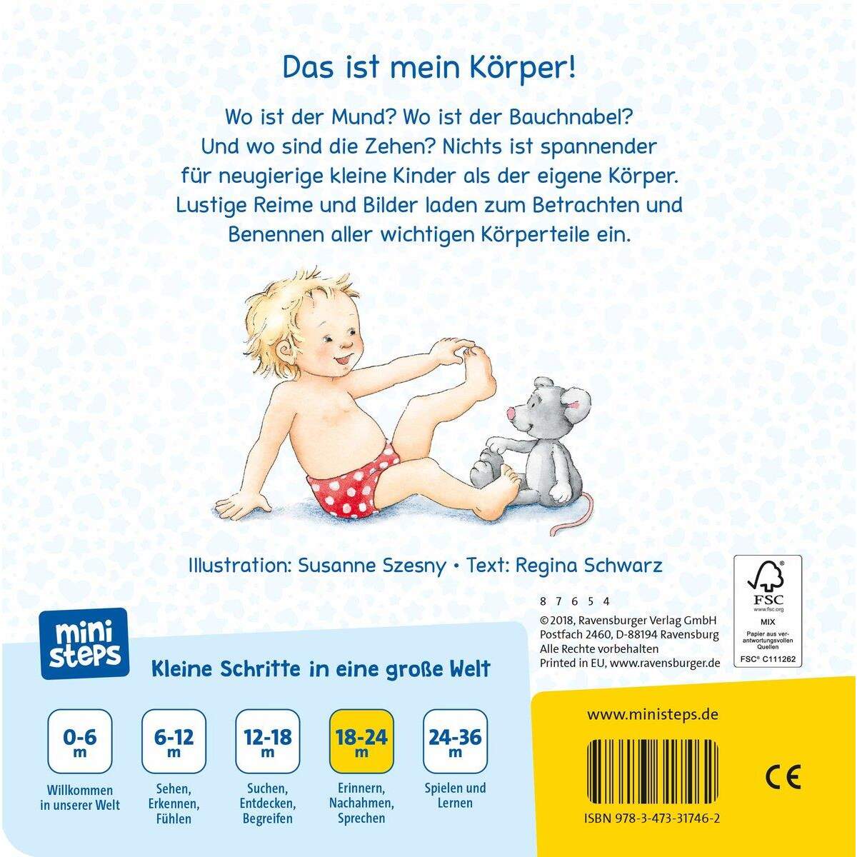 Ravensburger ministeps Augen, Bauch und Hände: Mein erstes Körperbuch