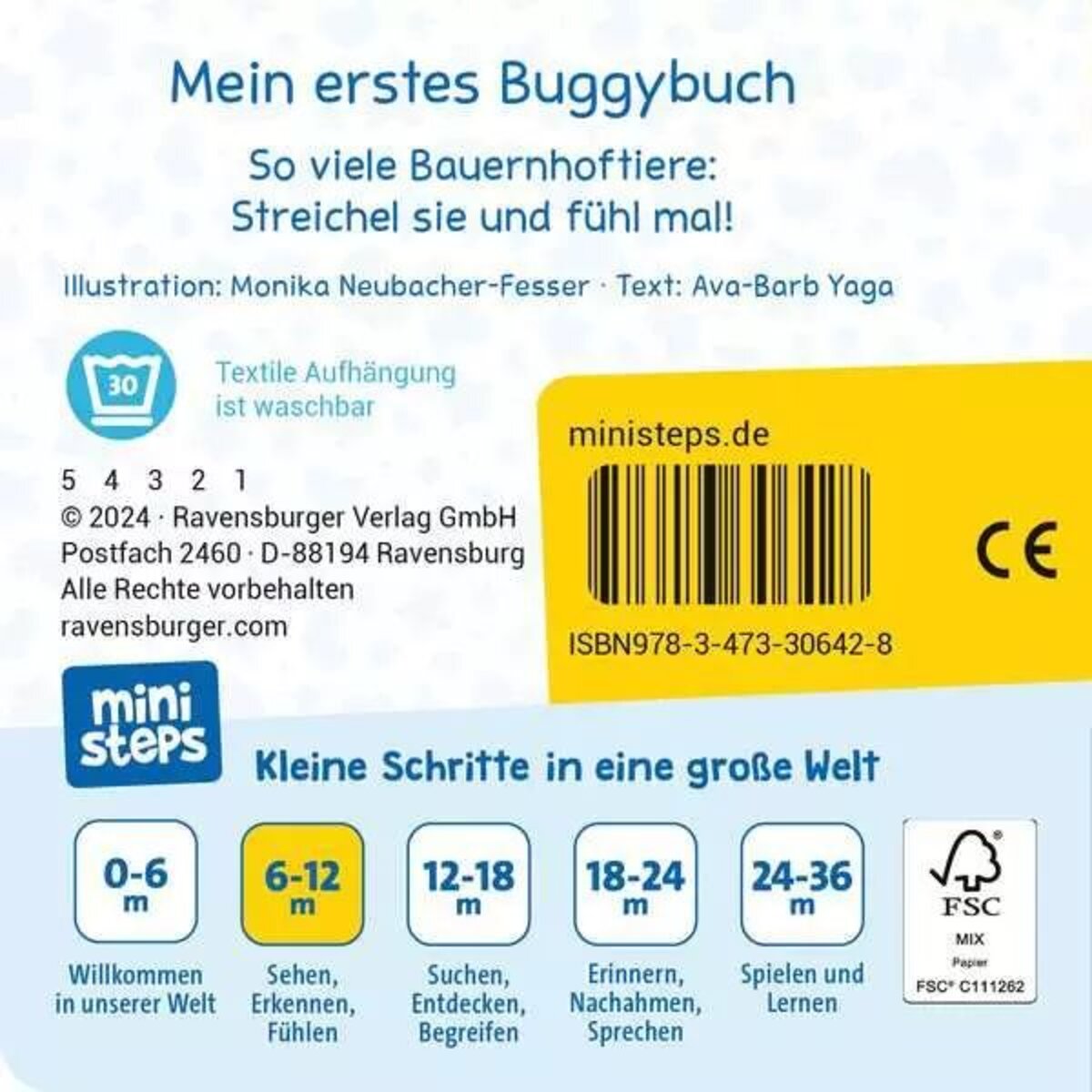 Ravensburger ministeps: Mein erstes Buggybuch: Fühl mal! Bauernhoftiere