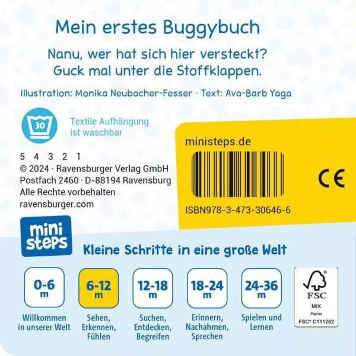 Ravensburger ministeps: Mein erstes Buggybuch: Guck mal! Erste Sachen