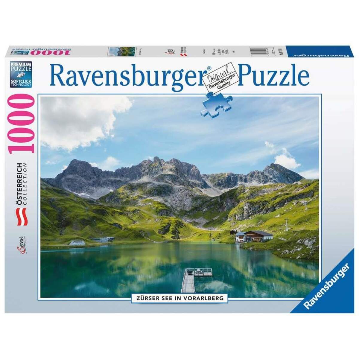 Ravensburger Puzzle - Zürser See in Vorarlberg, 1000 Teile