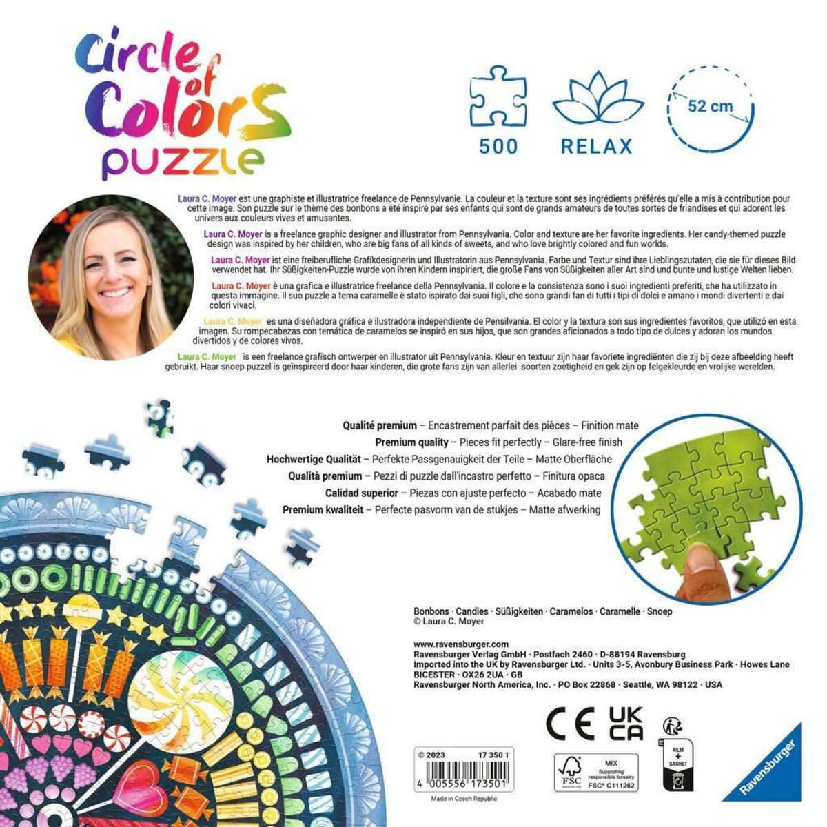 Ravensburger Puzzle - Circle of Colors Candy, 500 Teile