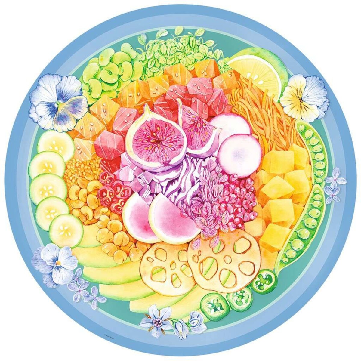 Ravensburger Puzzle - Circle of Colors Poke Bowl, 500 Teile