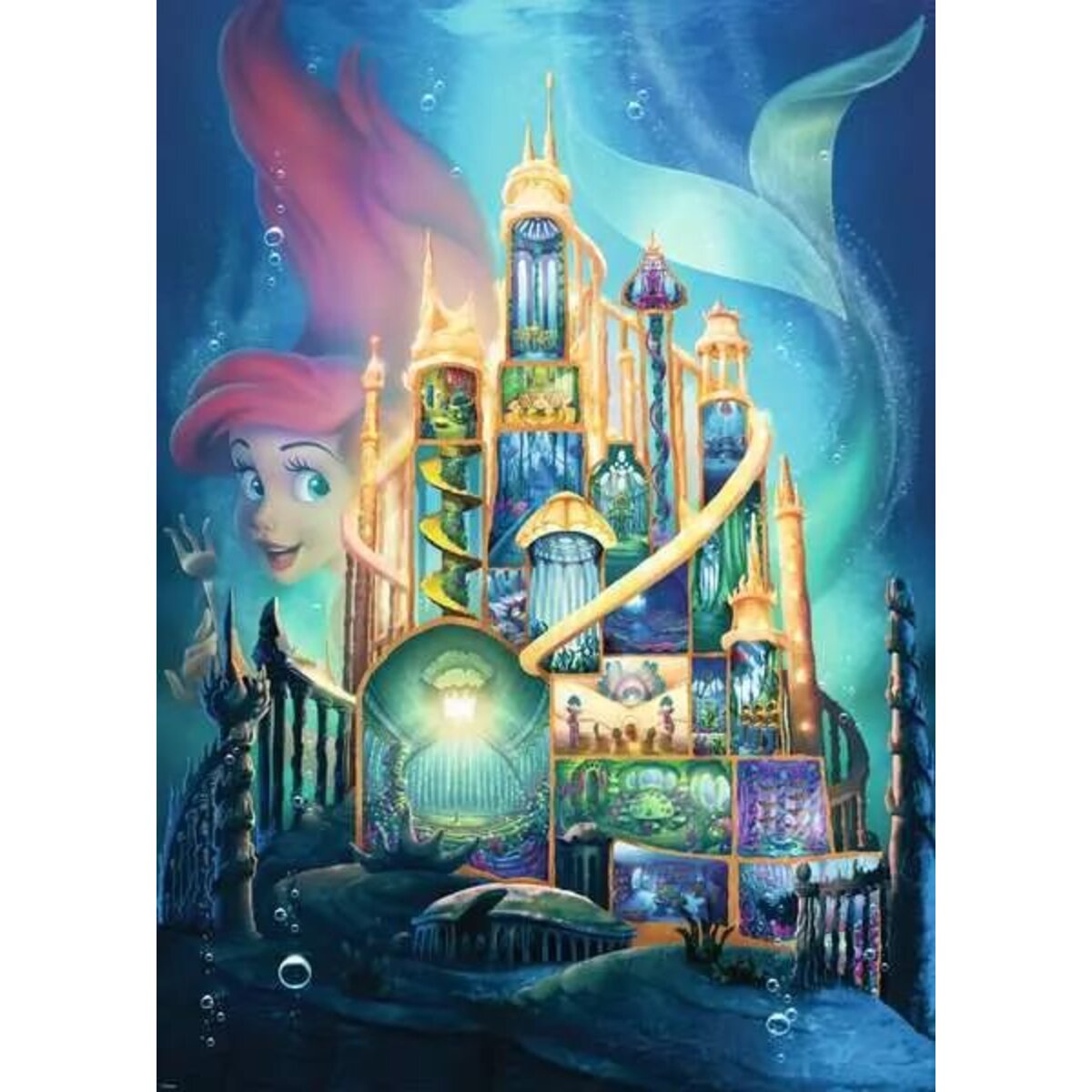 Ravensburger Puzzle - Disney Castles: Arielle, 1000 Teile