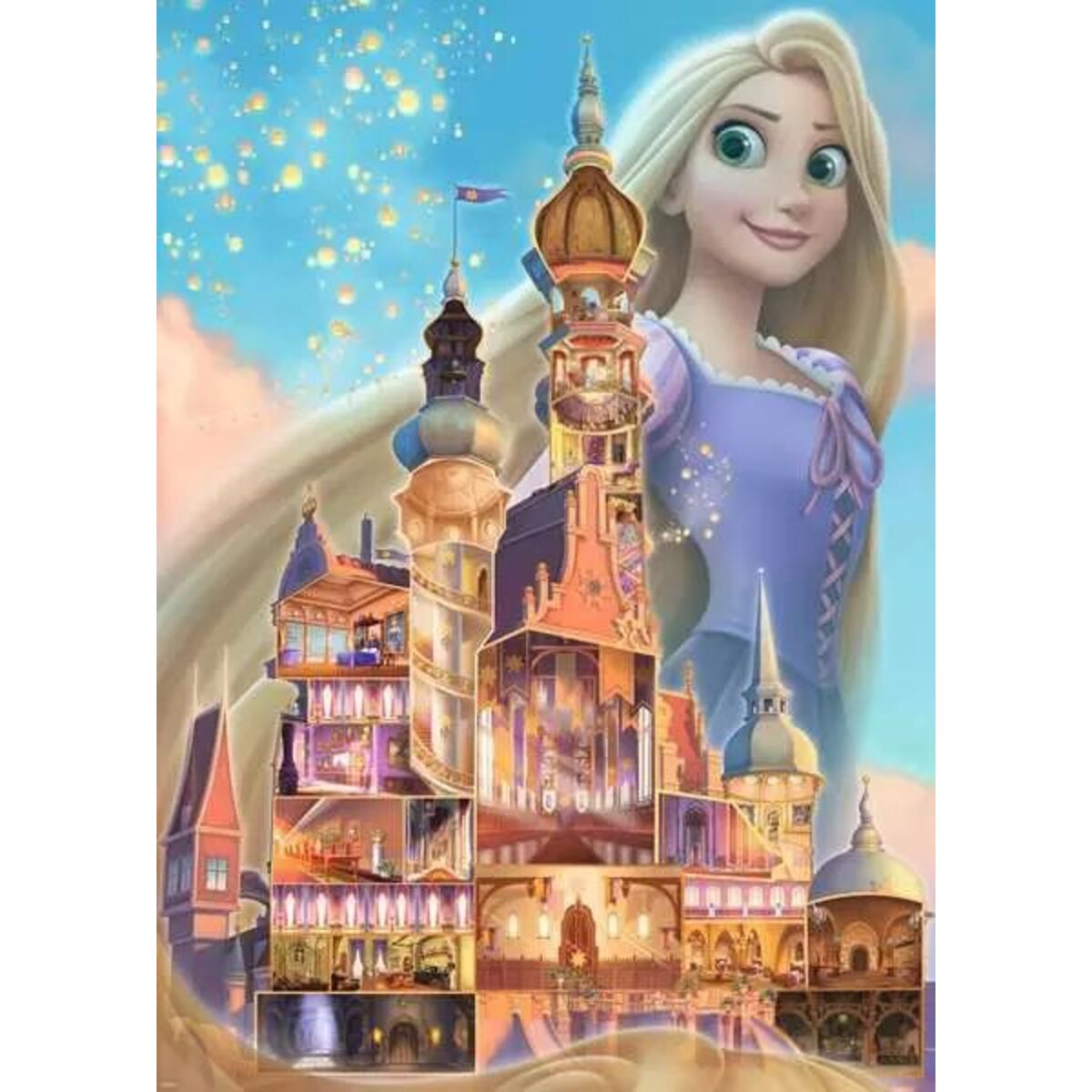 Ravensburger Puzzle - Disney Castles: Rapunzel, 1000 Teile