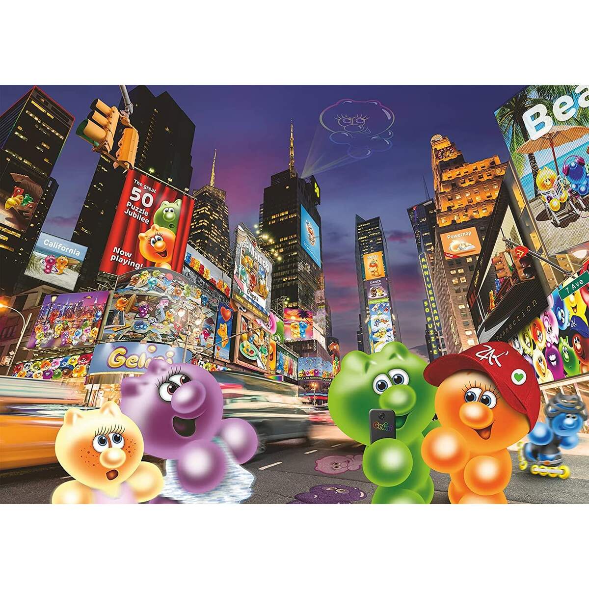 Ravensburger Puzzle - Gelini am Time Square, 1000 Teile